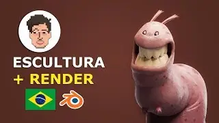 Blender sculpting + render process