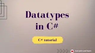 Data types in C#| Built in value types and reference types in C# | C# Tutorial