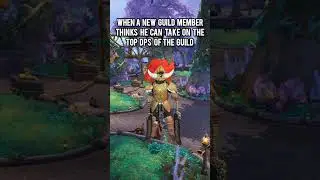 new guild member thinks he can take on the top dps of the guild 