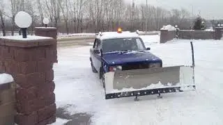 отвал на ваз самодельный в действии