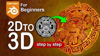 Turn 2D Image into 3D in Blender 5 Using SVG from Illustrator 