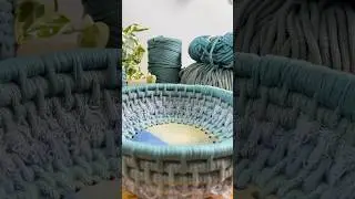 Start to finish coiled basket