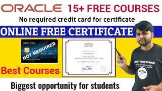 Oracle Free Certificate with Free Courses | Free Online Oracle Certificate |