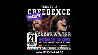 CLEARWATER Tributo a CREEDENCE 21/9 Teatro de La Cova Martinez 01155947472
