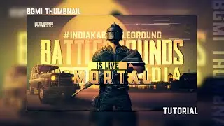 Bgmi live stream thumbnail | Make bgmi thumbnail | BGMI