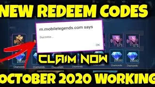 MOBILE LEGENDS NEW REDEEMED CODES OCTOBER 2020 WORKING REDEEM NOW