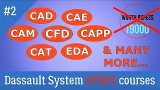 #Free Certification Courses of Solidworks, CATIA & 3DEXPERIENCE |60+Courses| 3dexperience Edu space.