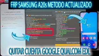 FRP SAMSUNG A20s QUITAR CUENTA GOOGLE METODO ACTUALIZADO UNLOCKTOOL BIEN EXPLICADO A207F A207M EDL