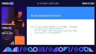 WebAssembly functions for your SQLite-compatible database by Piotr Sarna @ Wasm I/O 2023