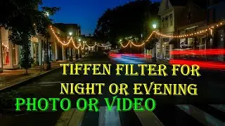 Tiffen Filter Black Pro Mist 1/4 great for street photography or holiday lights. For photo and video