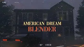 I created  American Dream Visual Scene In Blender - Tutorial