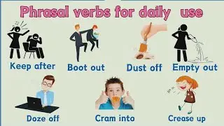 Phrasal verbs for daily use | Vocabulary by topics 