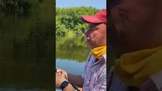 Речная мидия попалась на воблер
