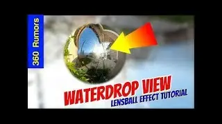 Inside a drop of water: lensball glass ball photography technique with 360 camera