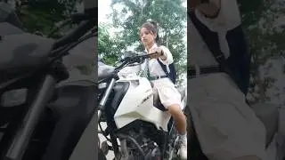School Girl Rider Xtreme Bike Riding || 