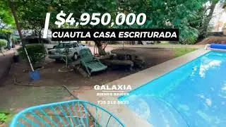 $4,950,000 CUAUTLA ESCRITURADA