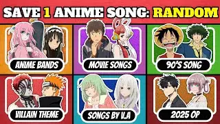 🎵 SAVE ONE ANIME SONG with RANDOM RULES! 🔥 | Anime Quiz!