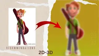 Boy with guitar || 2D to 3D || Zbrush