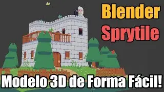 Como fazer modelos 3D com textura pixelada no Blender (Sprytile)