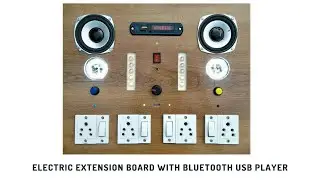 Beautiful Electric Extension Board with Bluetooth USB Player