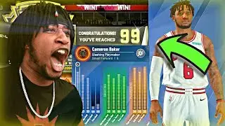 99 OVERALL REACTION!! HITTING 99 OVERALL ON THE BEST BUILD IN THE GAME ATTRIBUTE UPDATE!! - NBA 2K20