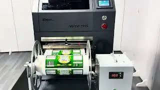 Viper-391S Full Color Desktop Inkjet Label Printer Printing with Barcode Variable Data Codes