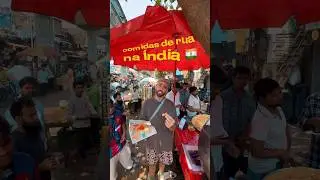 Na Índia eles entregam o alimento no JORNAL😱🇮🇳✨ #india #comidaindiana #brasileiropelomundo