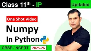 One Shot video Numpy Library class 11 IP (065) | S4SUREN