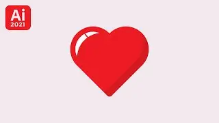 How to draw a Heart Shape in Adobe Illustrator fastest method