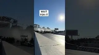 Up Close: Two #NHRA Top Fuel dragsters launch in Las Vegas. #shorts