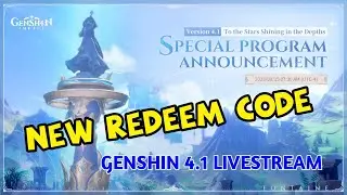 GENSHIN IMPACT 4.1 NEW REDEEM CODE