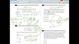 SAT Math - No calculator section explained in 20 minutes