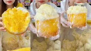 FREEZER FROST HUMIDIFIER HOLLOW ICE SOFT POWDERY ICE | EATING FROM FRESH FREEZER | 얼음을 먹고 |