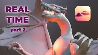 Dragon in Nomad Sculpt Real Time - Part 2