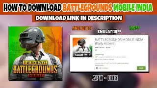 HOW TO DOWNLOAD BATTLEGROUND MOBILE INDIA | EARLY ACCESS| DOWNLOAD BGMI APK+OBB DIRECT DOWNLOAD LINK