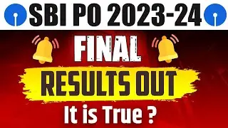 SBI PO FINAL RESULT OUT ? | SBI PO FINAL RESULT 2024 | HOW TO CHECK SBI PO FINAL RESULT 2024