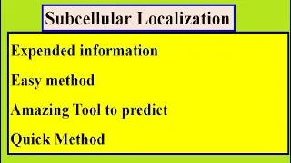 Prediction of Subcellular localization 