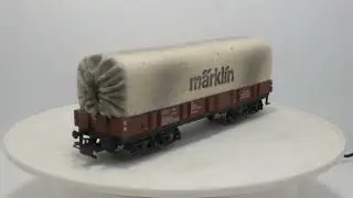 Vintage Märklin H0 4475 DB Planewagen Tarpaulin Trolley Covered Wagon.