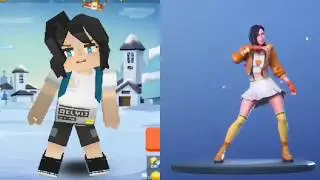 Dance Battle Fortnite vs Blockman Go 😂