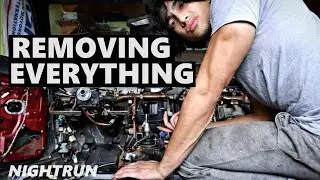 S13 HEATER, AC, BLOWER, DASH BAR, AND SOUND DEADENING REMOVAL | NIGHTRUN