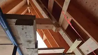 The A-frame build- continuing the work in wintery weather!