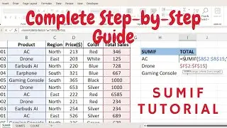 Solve Your SUMIF Problems in Just 5 Minutes