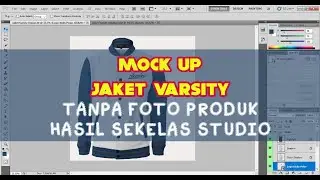 [Tutorial Photoshop] Memasukan Desain ke Mock up Jaket Varsity