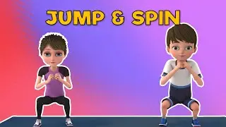 JUMP, SPIN AND HAVE FUN| Kids Exercise