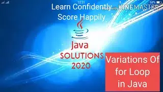 Variations of for Loop in Java//Infinite loop/Dummy loop etc./Explained in malayalam also.