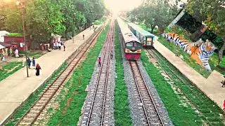 Trains video is a satisfying video, Railway Station Bangladesh।
