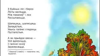 Літаратурная хвілінка Таццяна Абызава  чытае верш Лістапад Янка Купала верасень 2023