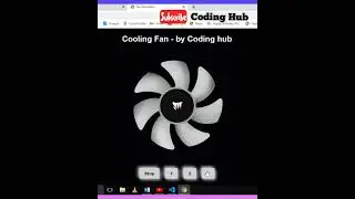 Cooling fan animation in html,css and JavaScript 