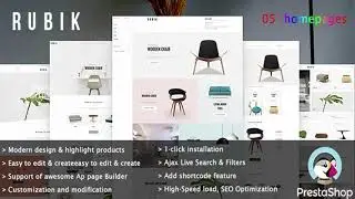 Leo Rubik - Elegant Furniture E-Commerce Prestashop Theme | Themeforest Website Templates and Themes