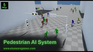 Pedestrian AI System (v1.0.0) - Preview Trailer | Unreal Engine Marketplace | Patreon